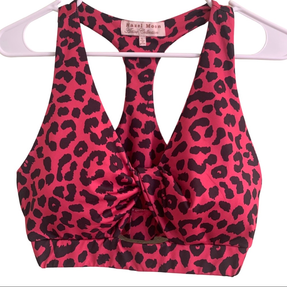 Pink Cheetah Sports Sexy Bra